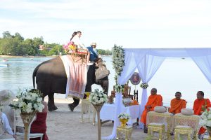 Elephant Entry of Bride and Groom like our Ancient Culture designed by Wedding Event Organizer.